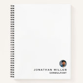 シンプルプロフェッショナルバイオ写真 ノートブック (正面)