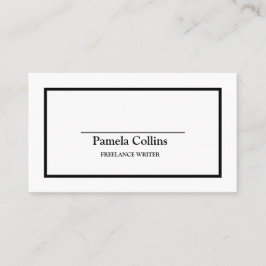 シンプルプロフェッショナルバエレガントルク&ホワイト 名刺