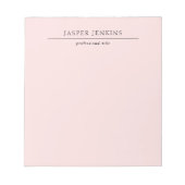 シンプルプロフェッショナルビジミニマルモダンネス ノートパッド (正面)