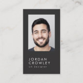 シンプルプロフェッショナルフォトミニマルモダンリスト 名刺 (正面)