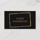 シンプルプロフェッショナルブミニマルラックおよび金ゴールド 名刺 (正面)