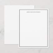 シンプルプロフェッショナルブモダンラック縁どク ノートカード (正面/裏面)