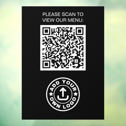 シンプルプロフェッショナルブモダンラックQRコードロゴ ウィンドウサイン (シート3)