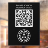 シンプルプロフェッショナルブモダンラックQRコードロゴ ウィンドウサイン (シート2)