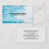 シンプルプロフェッショナルブモダンルー海 名刺 (正面/裏面)