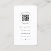 シンプルプロフェッショナルブラックビジネスカード 名刺 (裏面)