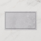 シンプルプロフェッショナルブラック縁どグレイのテクスチャ 名刺 (裏面)
