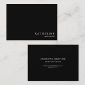 シンプルプロフェッショナルブラック 名刺 (正面/裏面)