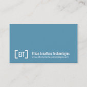 シンプルプロフェッショナルブルーホワイト名刺 名刺 (正面)