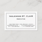 シンプルプロフェッショナルプロファイルカード 名刺 (正面)