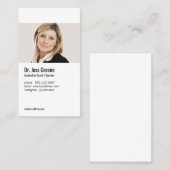 シンプルプロフェッショナルプロファイル写真イメージの追加 名刺 (正面/裏面)