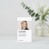 シンプルプロフェッショナルプロファイル写真イメージの追加 名刺 (スタンド正面)