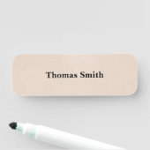 シンプルプロフェッショナルベージュのテクスチャの背景 名札 (インサイチュ)