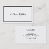 シンプルプロフェッショナルホワエレガントイト 名刺 (正面/裏面)