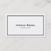 シンプルプロフェッショナルホワエレガントイト 名刺 (正面)