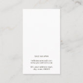 シンプルプロフェッショナルミニマモダンリストダークタン 名刺 (裏面)