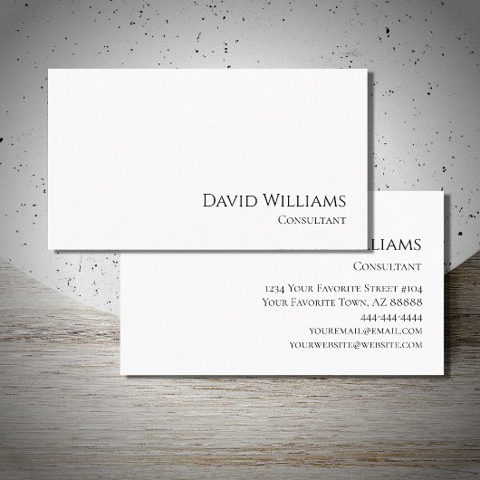 シンプルプロフェッショナルミニマモダンリスト 名刺