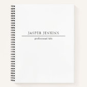 シンプルプロフェッショナルミニマルモダン事業 ノートブック (正面)