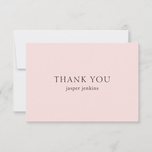 シンプルプロフェッショナルミニマルモダン サンキューカード (正面)