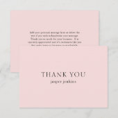 シンプルプロフェッショナルミニマルモダン サンキューカード (正面/裏面)