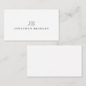 シンプルプロフェッショナルミニマルモノグラム ノートカード (正面/裏面)