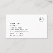 シンプルプロフェッショナルミニマル 名刺 (裏面)