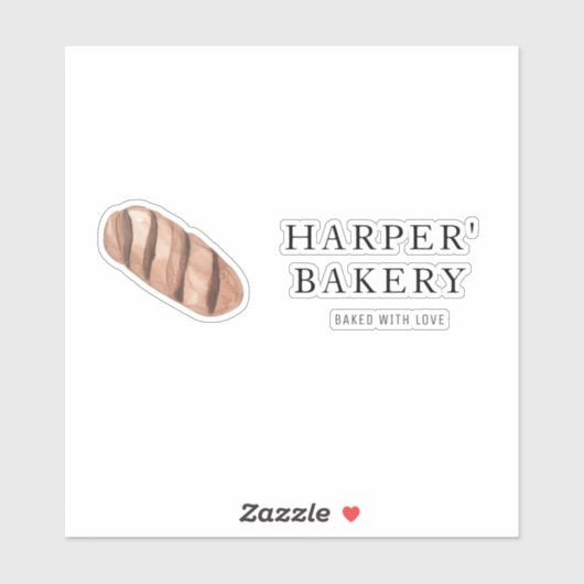 シンプルプロフェッショナルモダンの新ベーカリーエコ シール (シート)