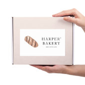 シンプルプロフェッショナルモダンの新ベーカリーエコ 長方形シール