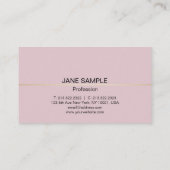 シンプルプロフェッショナルモダンエレガントデザイン 名刺 (裏面)