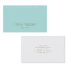 シンプルプロフェッショナルモダンターコイズ