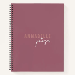 シンプルプロフェッショナルモダンダスティバラミニマリスト ノートブック