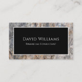 シンプルプロフェッショナルモダンマーブル 名刺 (正面)