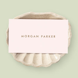 シンプルプロフェッショナルモダンライトピンク 名刺