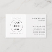 シンプルプロフェッショナルモダン会社のロゴ 名刺 (正面)