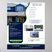 シンプルプロフェッショナルモダン実在不動産プロモーション ポスター (正面)