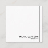 シンプルプロフェッショナルモダン白黒 スクエア名刺 (正面)