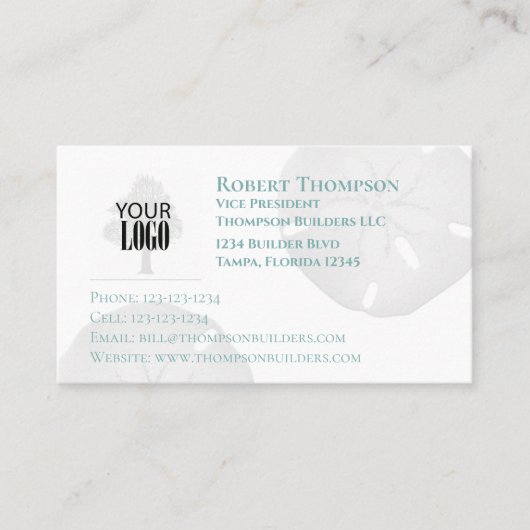 シンプルプロフェッショナルロゴテンプレートの追加B 名刺 (正面)