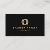 シンプルプロフェッショナルロゴ起業家 名刺 (正面)