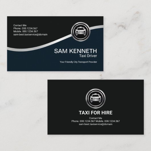 シンプルプロフェッショナル付勢銀波駆動装置 名刺 (正面/裏面)