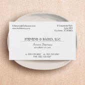 シンプルプロフェッショナル企業のクラシックホワイト 名刺