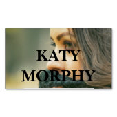 シンプルプロフェッショナル写真のスクアー マグネット名刺 (正面)