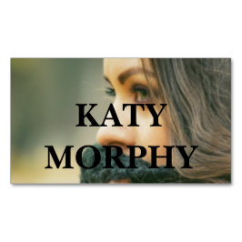 シンプルプロフェッショナル写真のスクアー マグネット名刺