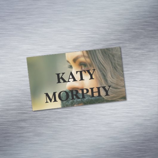 シンプルプロフェッショナル写真のスクアー マグネット名刺 (インサイチュ)