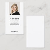 シンプルプロフェッショナル写真の追加 名刺 (正面/裏面)