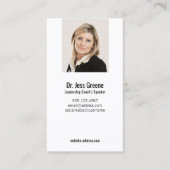 シンプルプロフェッショナル写真の追加 名刺 (正面)