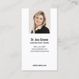 シンプルプロフェッショナル写真の追加 名刺