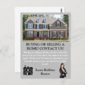 シンプルプロフェッショナル写真実在不動産業者 ポストカード (正面/裏面)