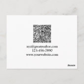 シンプルプロフェッショナル写真実在不動産業者 ポストカード (裏面)