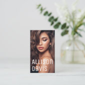 シンプルプロフェッショナル写真 名刺 (スタンド正面)