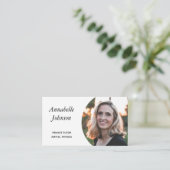 シンプルプロフェッショナル写真 名刺 (スタンド正面)